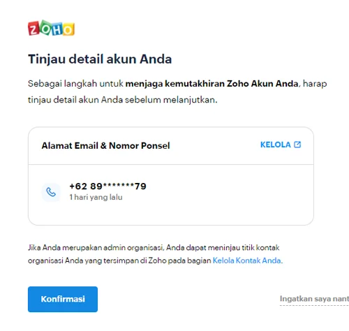 Tutorial Email Domain Zoho