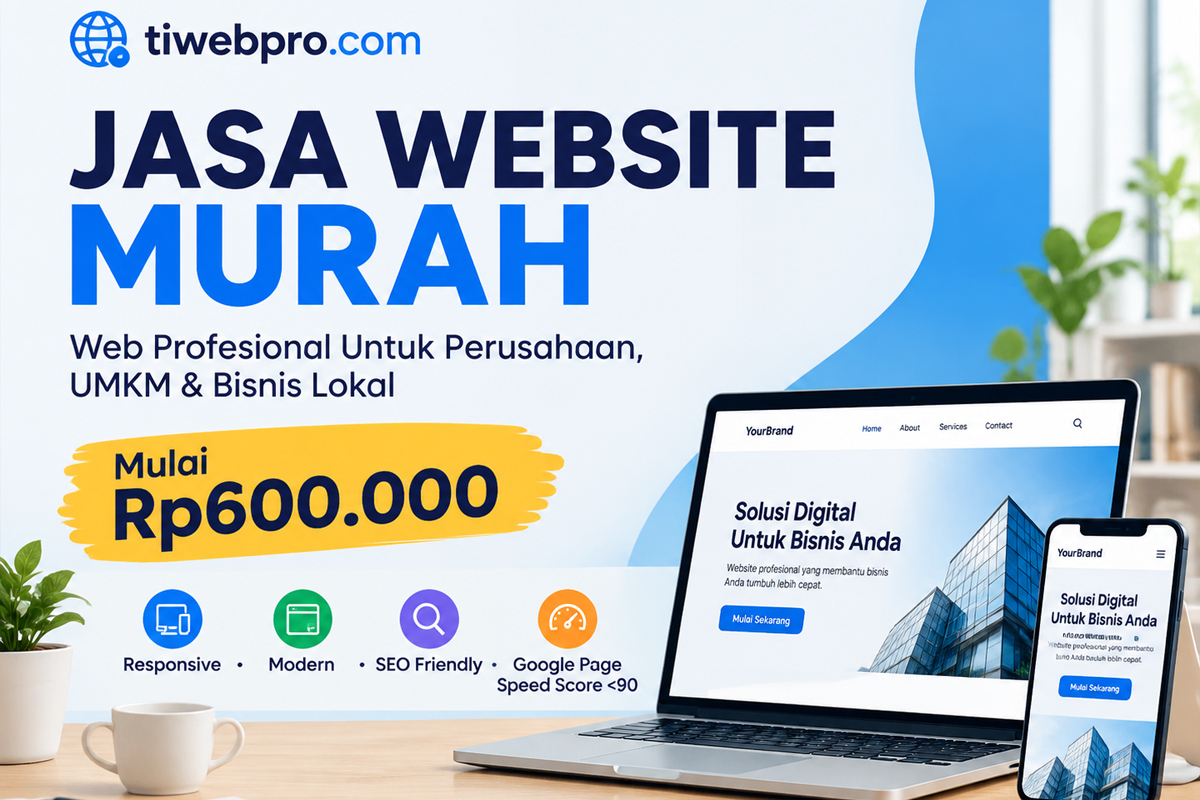 Layanan pembuatan website bisnis profesional dan terjangkau di area Ruko Citra 1 Extension Kalideres. Jasa website paling murah Ruko Citra 1 Extension TIWEBPRO